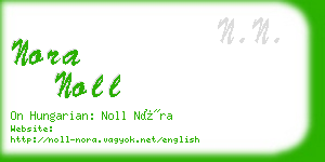 nora noll business card
